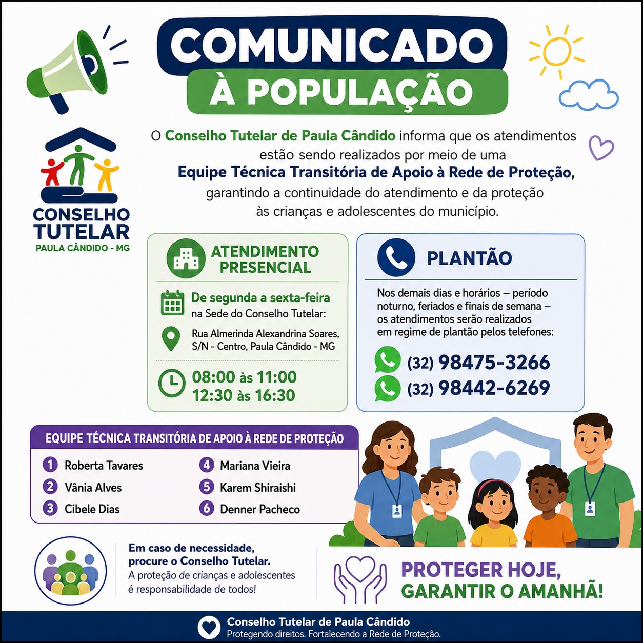 COMUNICADO - ASSISTÊNCIA SOCIAL 